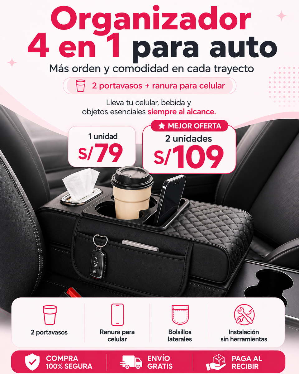 Organizador 4 en 1 para Auto
